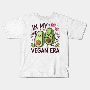 "In My Vegan Era" Avocado Tee | Adorable Avocado Shirt | Perfect for Vegan Lifestyle Enthusiasts | Cute Gift for her Kids T-Shirt